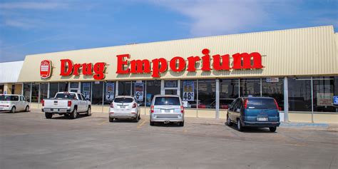 Drug emporium amarillo - See more of Drug Emporium Amarillo on Facebook. Log In. Forgot account? or. Create new account. Not now. Related Pages. City of Amarillo, Texas. Government Organization. Creek House Honey Farm. Farm. Vitamins Plus Abilene. Health Food Store. Unique Toys of Amarillo. ... Drug Emporium Abilene. Health/beauty.